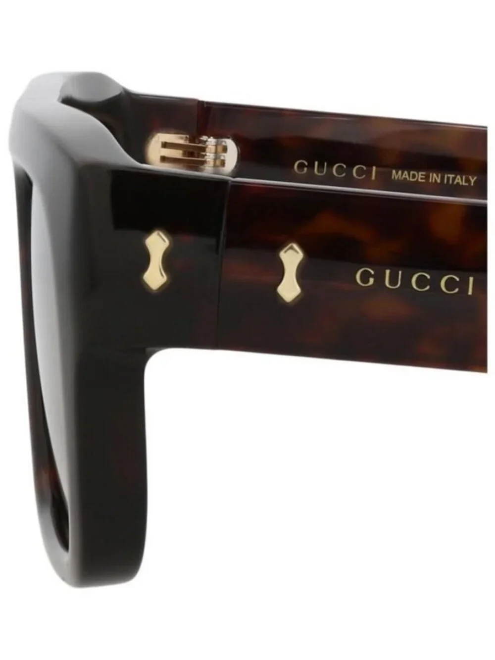 New Gucci Mens Square/Rectangle Havana Havana Brown Fashion Designer Sunglasses
